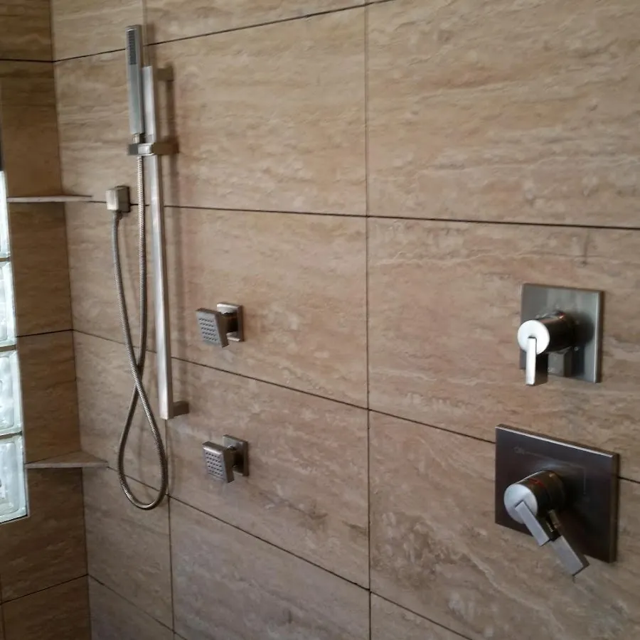 Shower fixture installation for Water Heater Replacement in Notre Dame